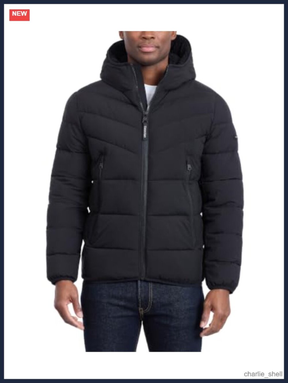 Sherpa-Lined Heavyweight Short Puffer Jacket Men's Winter Coat